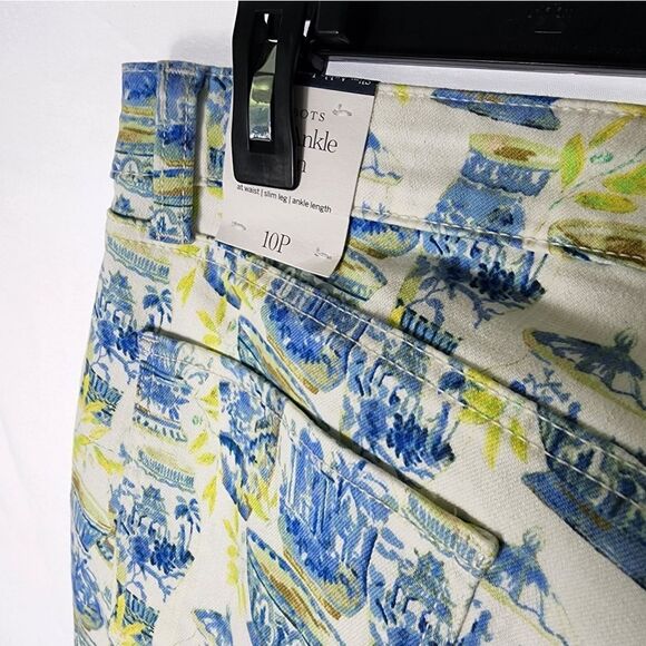 NWT Chinoiserie Cotton/Spandex Blend Size 10P Slim Ankle Jeans - Picture 4 of 9